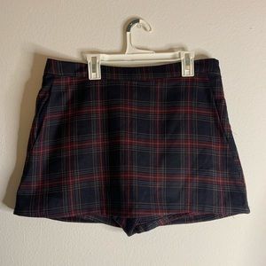 Plaid skort